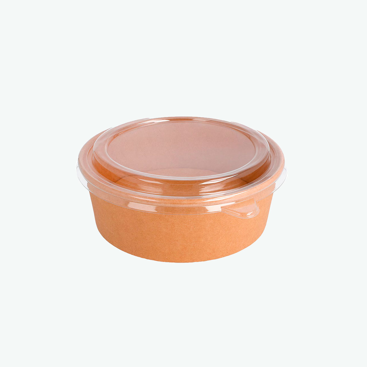 Bowl Kraft 1100cc con Tapa